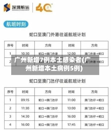 广州新增7例本土感染者(广州新增本土病例5例)-第2张图片