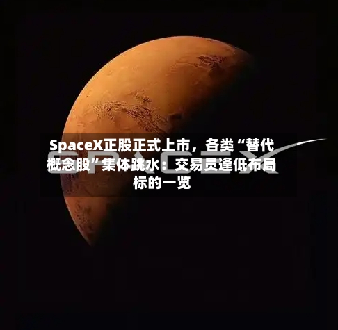 SpaceX正股正式上市，各类“替代概念股	”集体跳水：交易员逢低布局标的一览-第2张图片