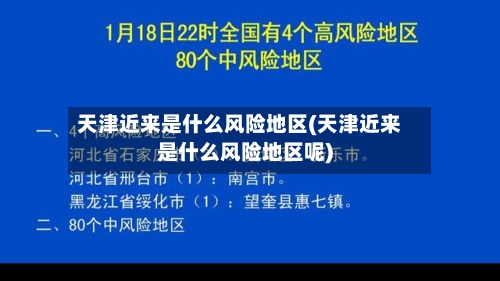 天津近来是什么风险地区(天津近来是什么风险地区呢)-第3张图片