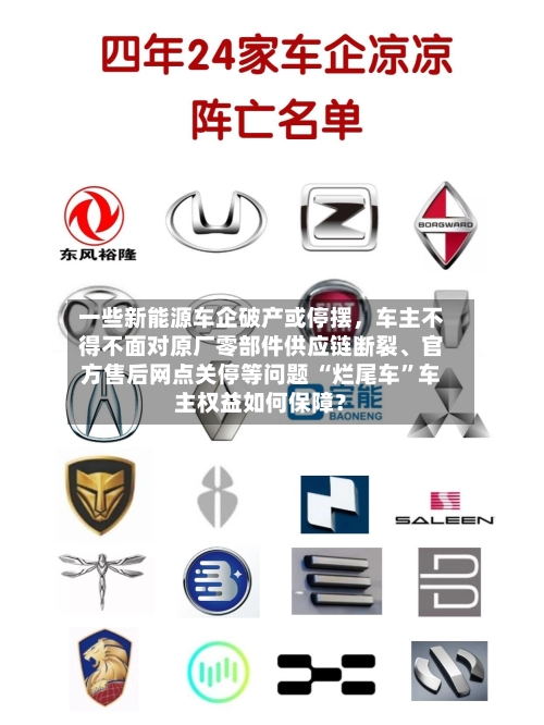 一些新能源车企破产或停摆	，车主不得不面对原厂零部件供应链断裂、官方售后网点关停等问题 “烂尾车”车主权益如何保障？-第2张图片