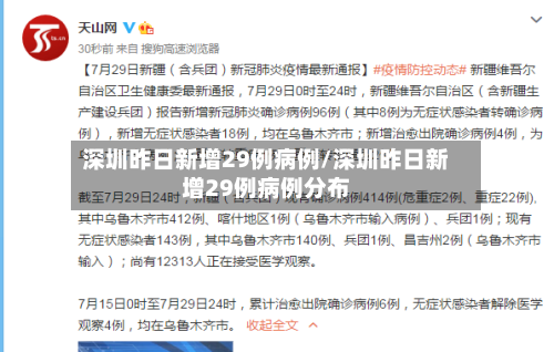 深圳昨日新增29例病例/深圳昨日新增29例病例分布