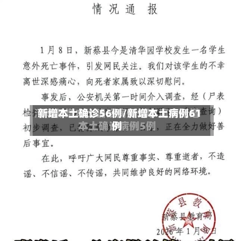 新增本土确诊56例/新增本土病例61例-第2张图片