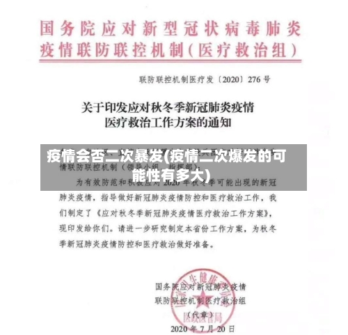 疫情会否二次暴发(疫情二次爆发的可能性有多大)-第3张图片