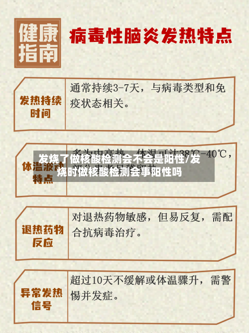 发烧了做核酸检测会不会是阳性/发烧时做核酸检测会事阳性吗