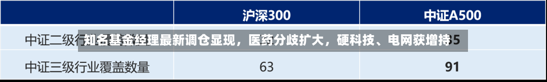 知名基金经理最新调仓显现	，医药分歧扩大，硬科技	、电网获增持-第2张图片