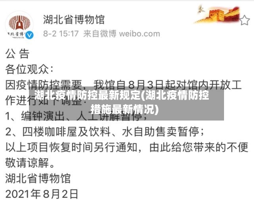 湖北疫情防控最新规定(湖北疫情防控措施最新情况)-第3张图片