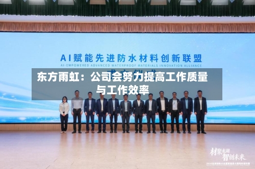 东方雨虹：公司会努力提高工作质量与工作效率-第3张图片